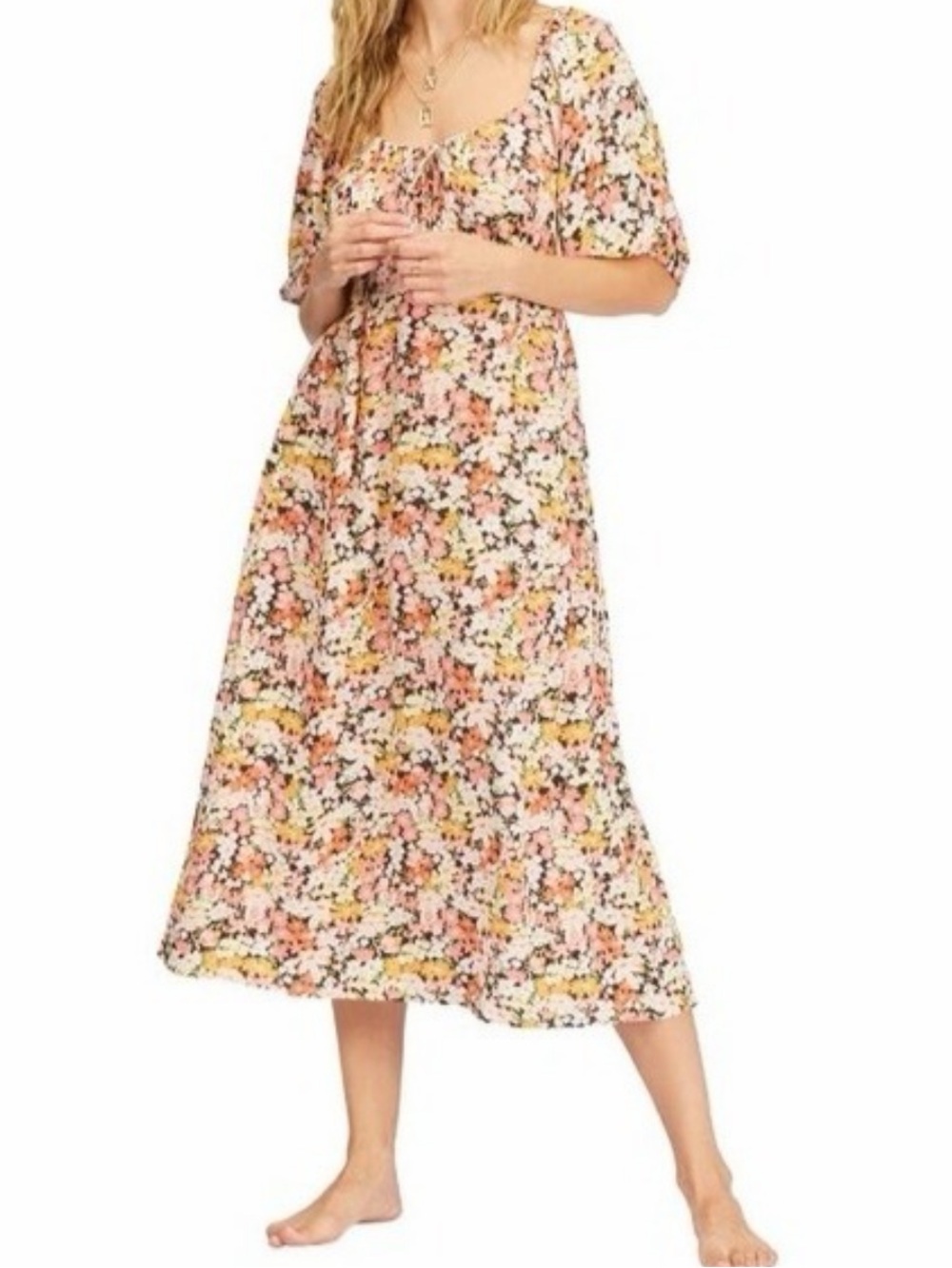 Billabong True Romance Floral Midi Dress